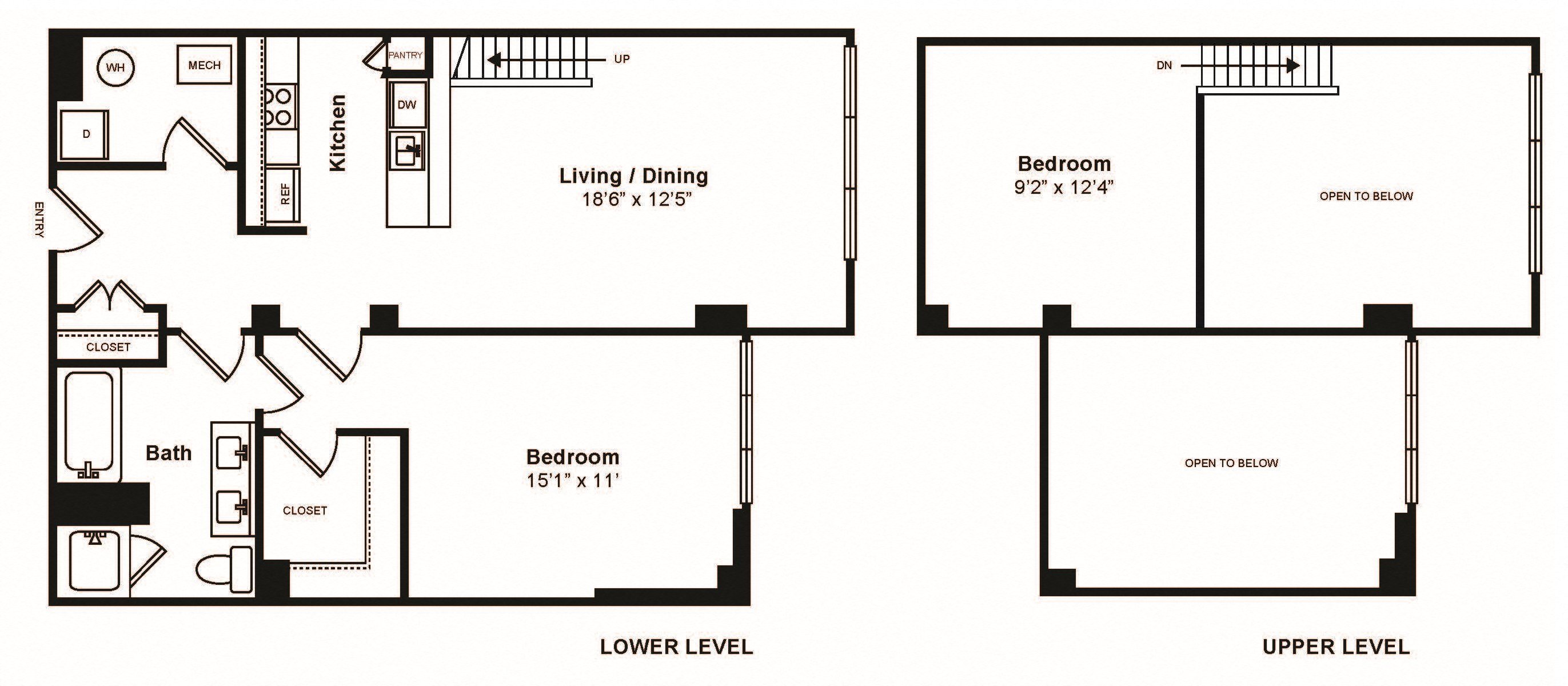 1L Loft Floorplan Image